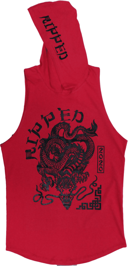 dragon roja resaque gorro