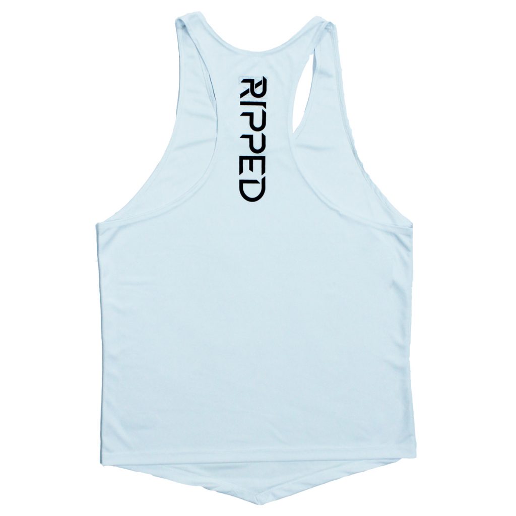 playera olimpica blanca espalda