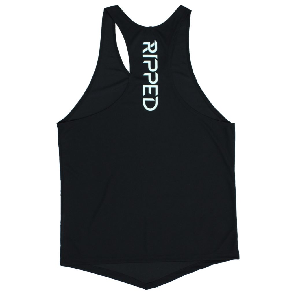 playera olimpica negra espalda