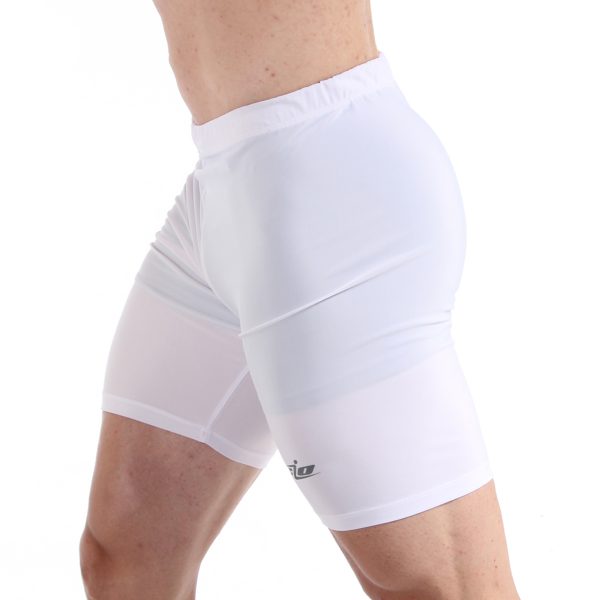 short licra blanco lateral